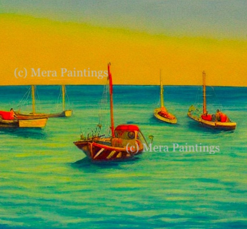 boats at sea