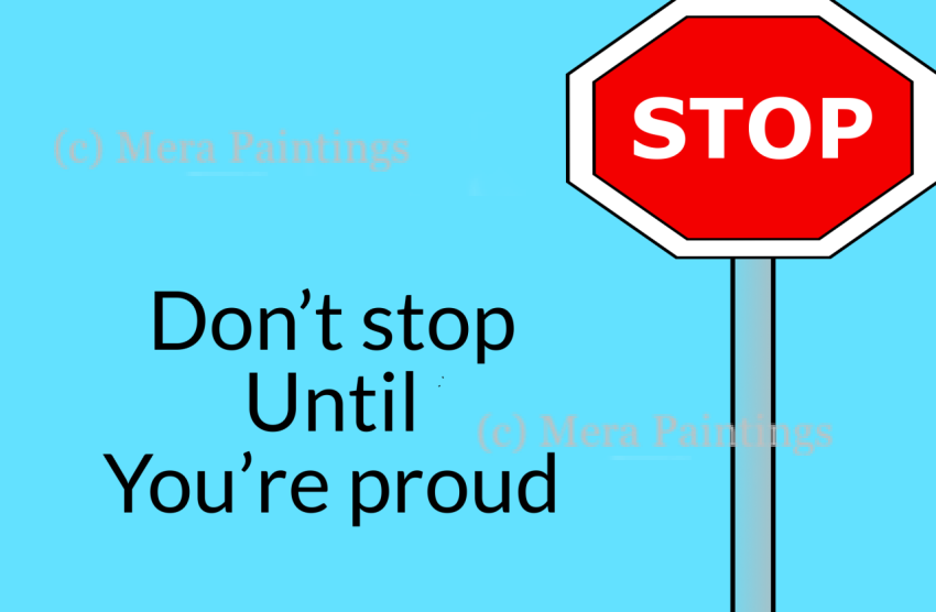 Don’t stop