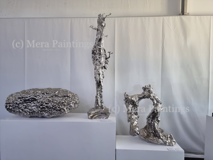 metal sculptures in expo