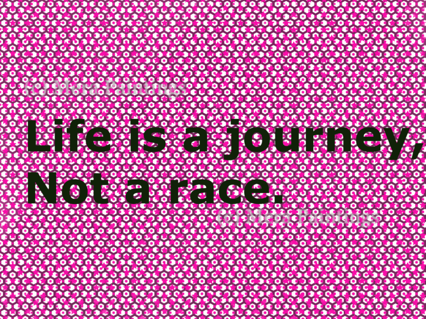 Journey vs race