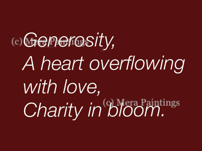 Generosity