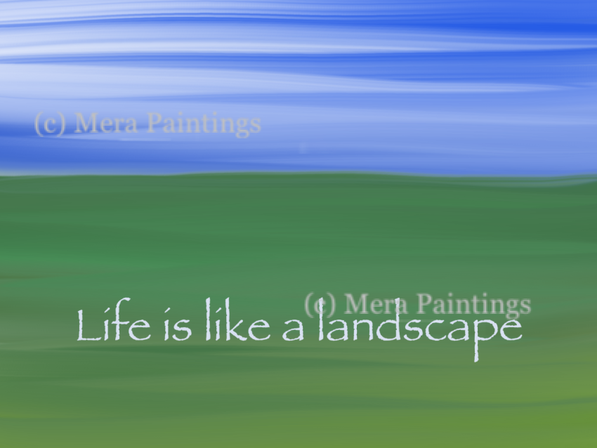 Life vs landscape