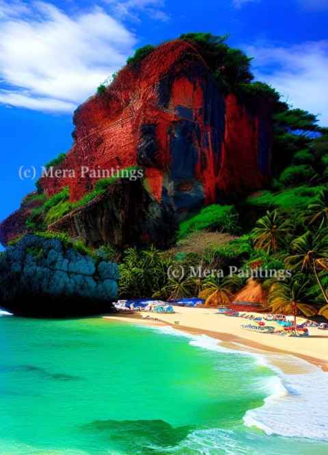 A popular beach in Mexico