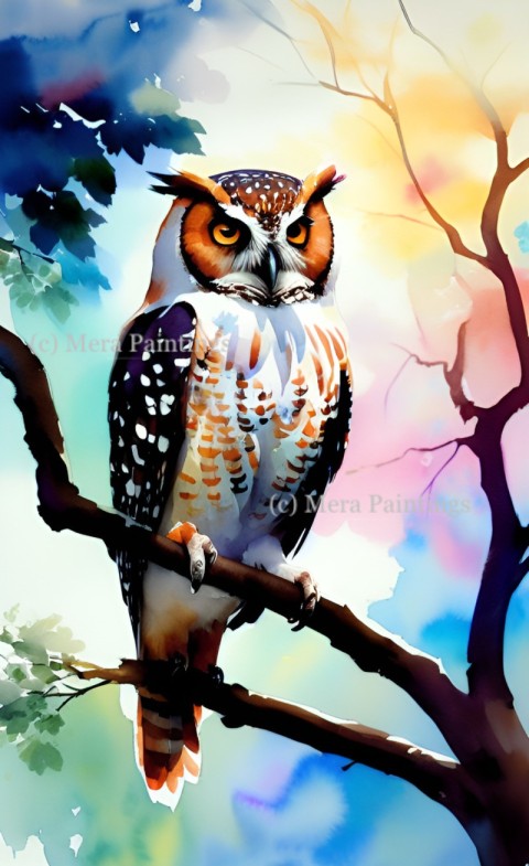 owl painting