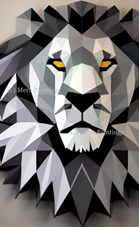 GEOMETRIC  LION