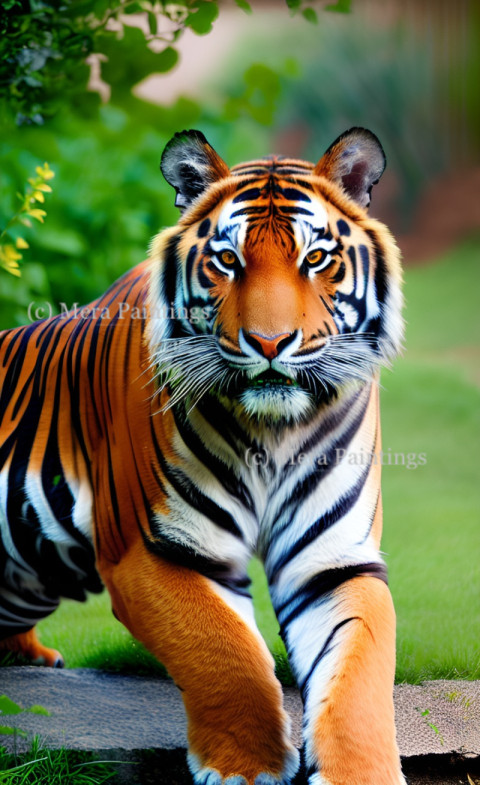 tiger at zoo