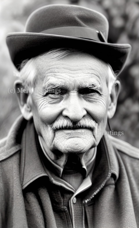 portrait of old man