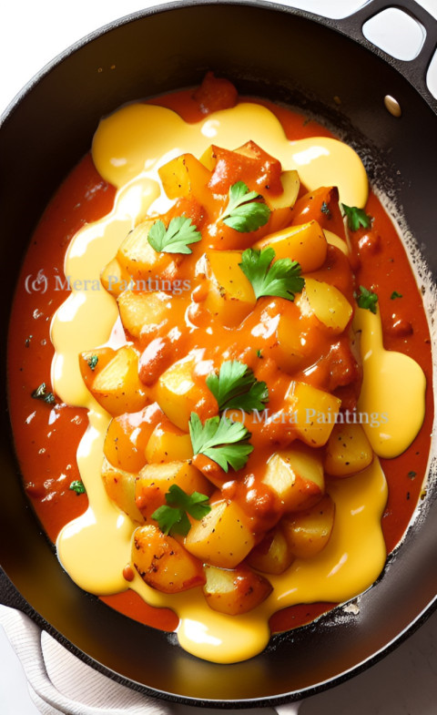 BABY POTATOES IN CHEESE SAUCE
