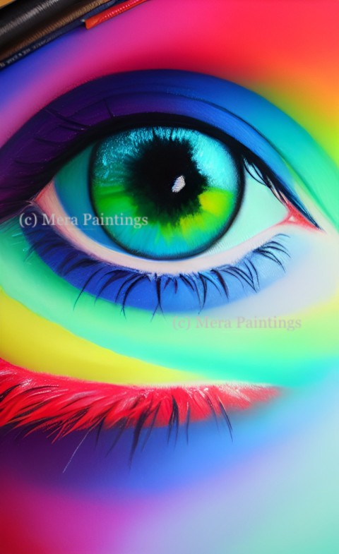 rainbow eye