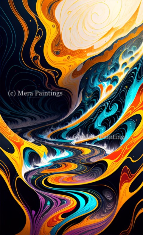 Fluid abstract art