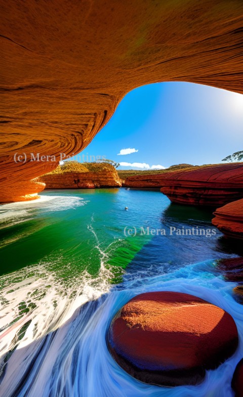 BEACH VIEW FROM CAVE