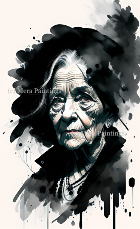 OLD WOMAN PORTRAIT