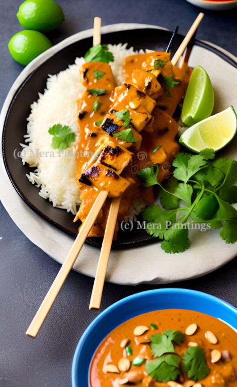 SATAY WITH PEANUT SAUCE