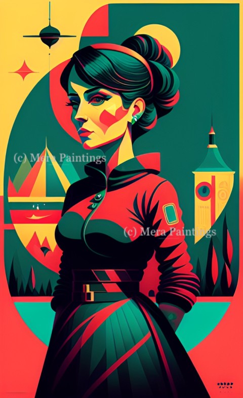 LADY IN  WALLPOSTER