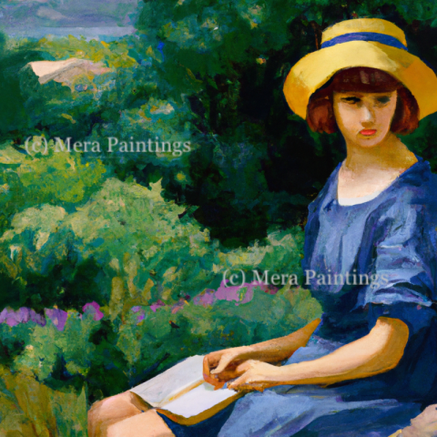 Girl with book