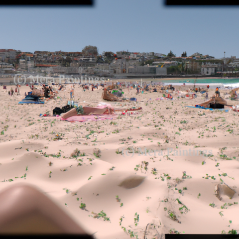 Bondi beach sun bath
