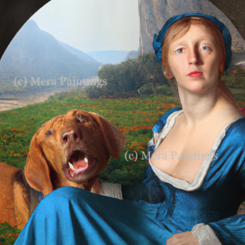 Lady with a dog