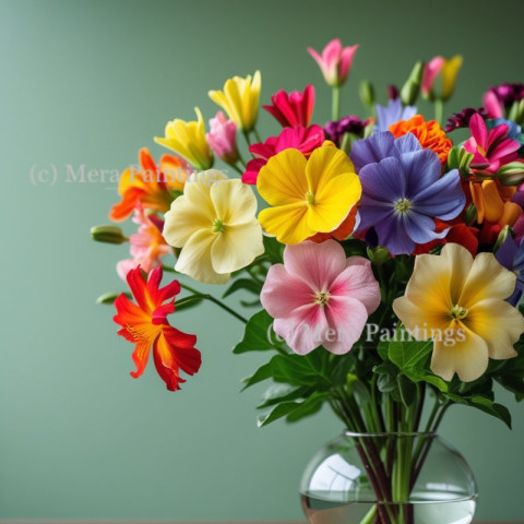 Close up of vase with flowers