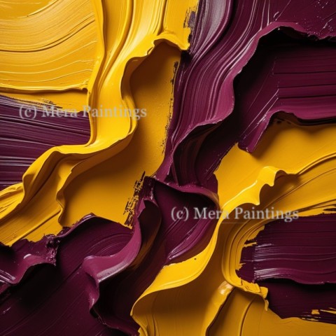 Abstract painted yellow and maroon background