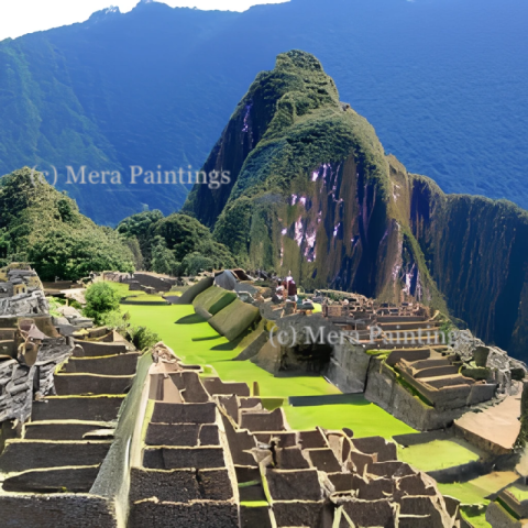 A symbol of Incan Empire,Machu Picchu,Peru