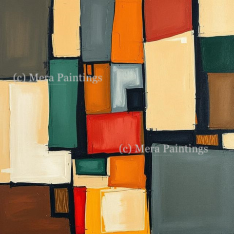 CUBISM STYLED PAINTING