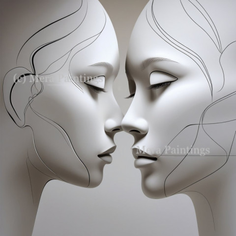 Mirrored in each face, A bond of two souls entwined