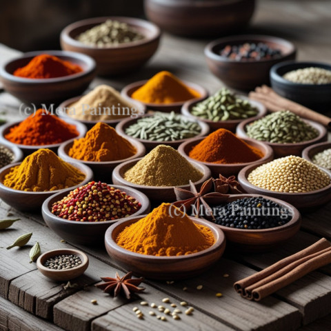 Indian cooking spices
