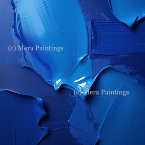 Abstract blue painted background texture