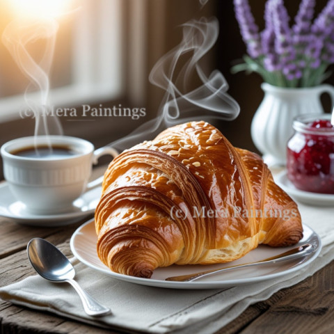 Tasty Croissant for french breakfast