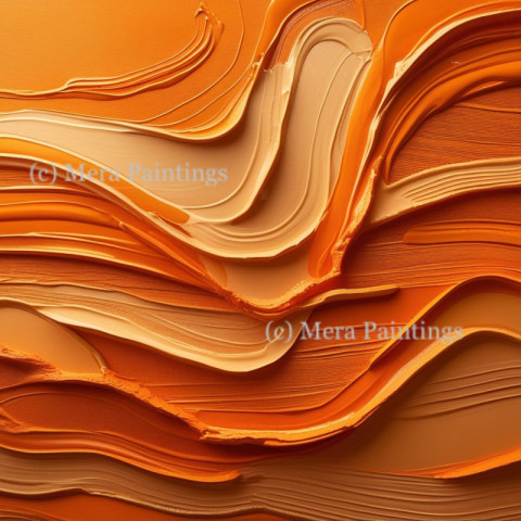 Abstract painted orange background