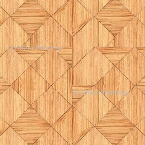 Geometric wood wall pattern