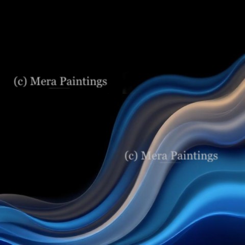 Waves abstract banner design