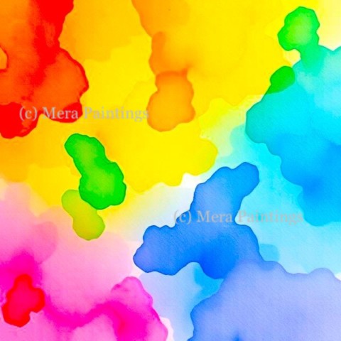 Let the watercolors flow and tell their story