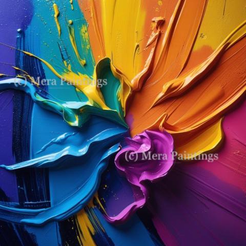 Vibrant Painted background