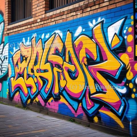 Graffiti is the color of the concrete jungle