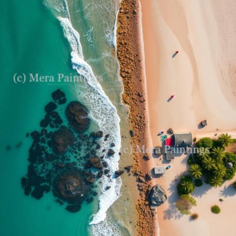 COASTAL VIEW FROM ABOVE