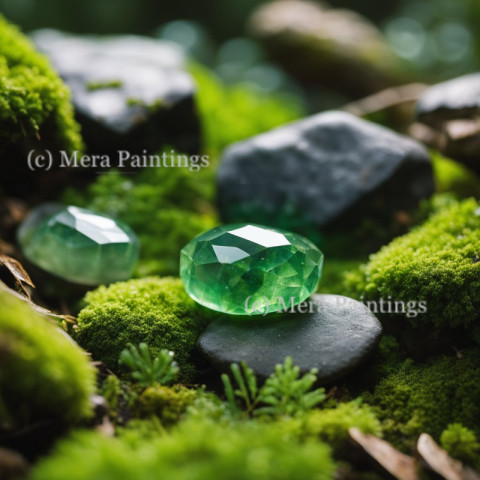 Green gem stone