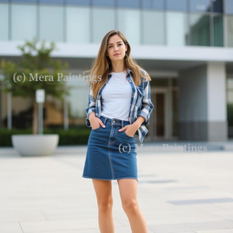 Just a girl who loves jeans skirts