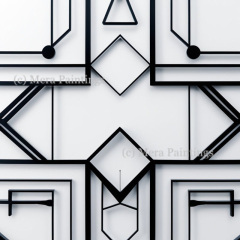 Geometric style line pattern background