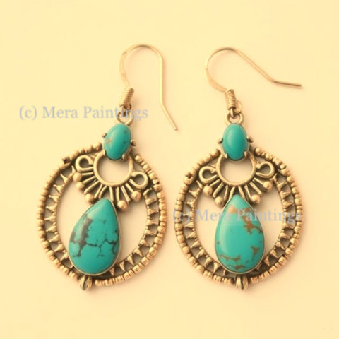 Turquoise ear rings