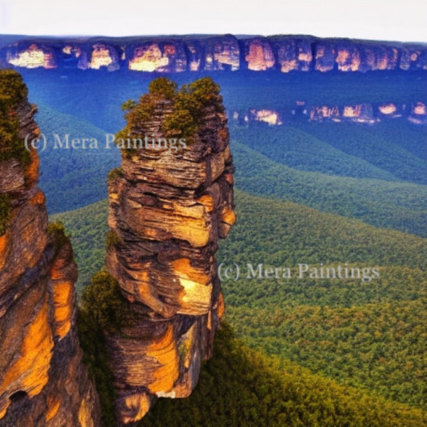 three sisters  -rock formation