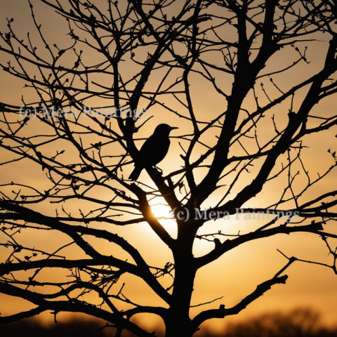 silhouette bird