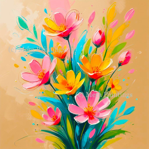 Spring Flowers Illustration