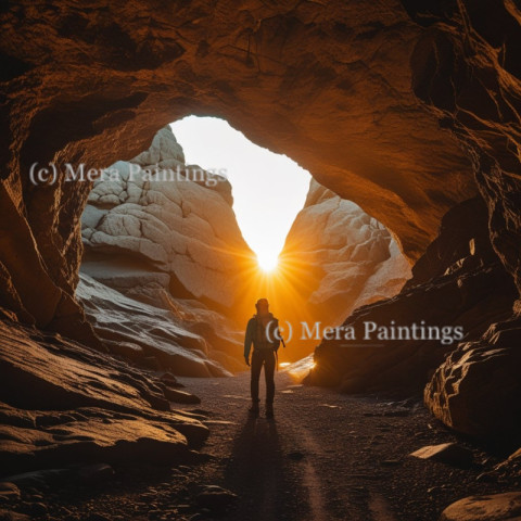 Into the light, from the heart of the cave