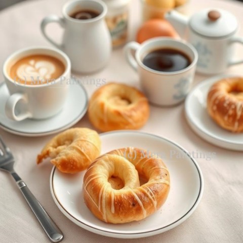 Danish pastries and coffee