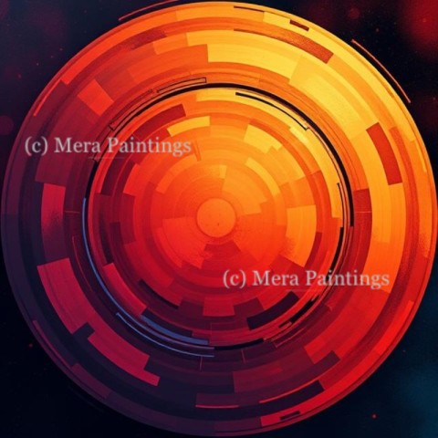 Abstract circular background