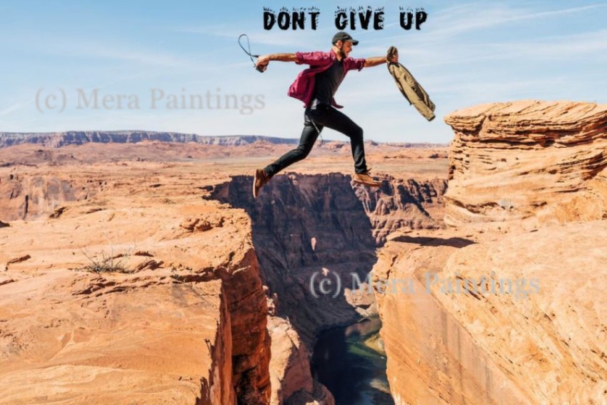 never give up