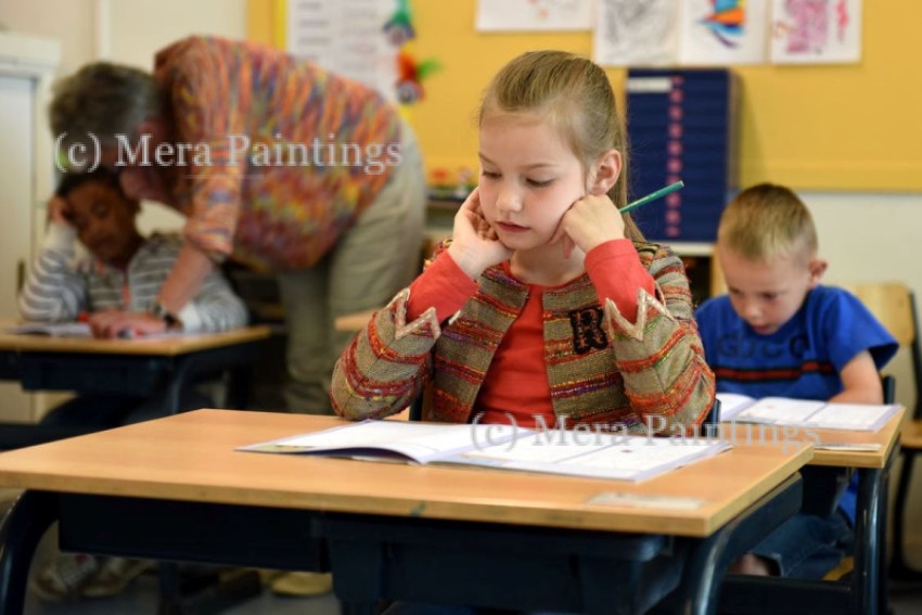 children at school