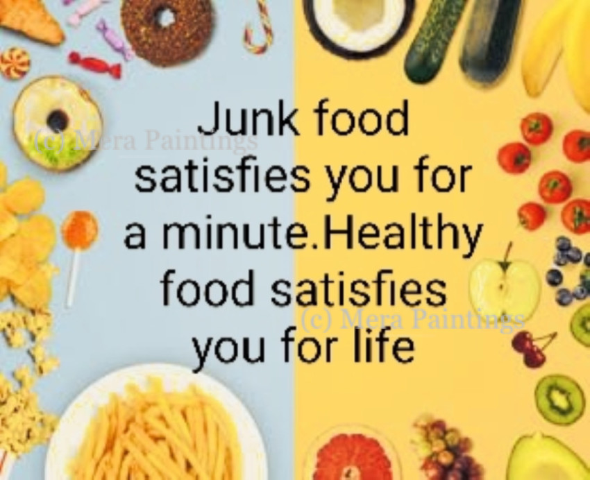 junk food vs healthy food