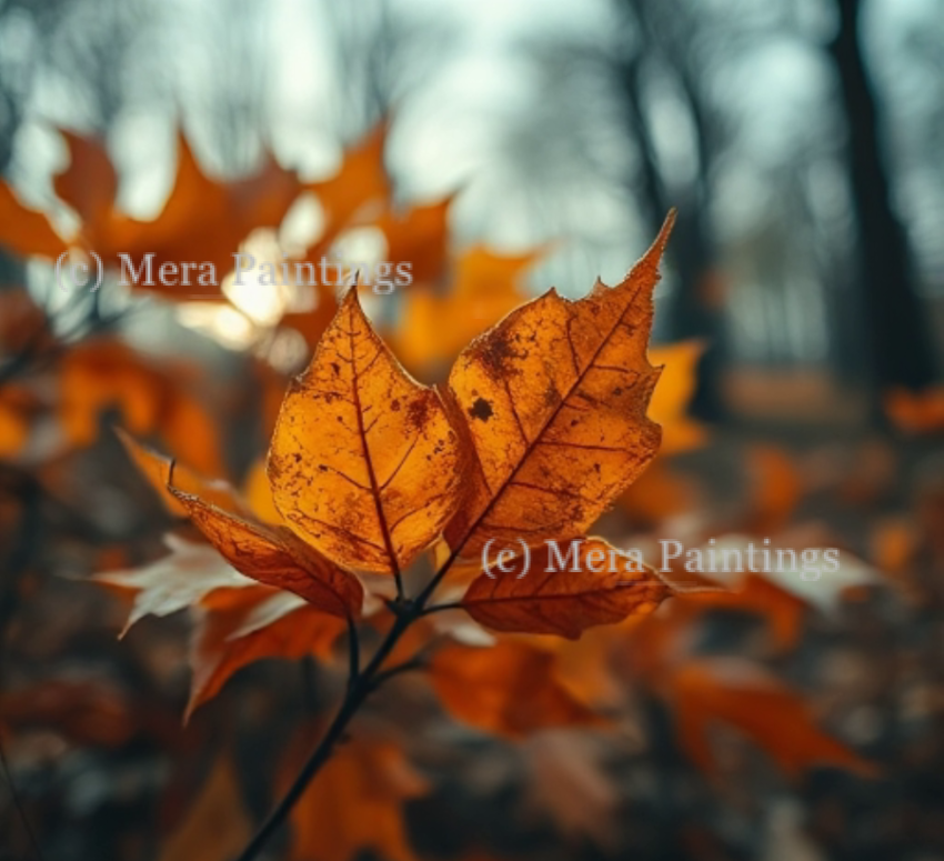 A leaf is a letter sent from the trees
